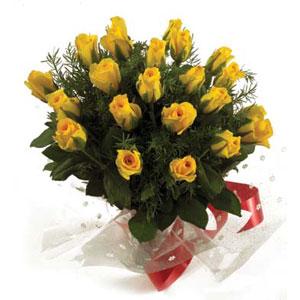 Bunch of 20 Yellow Roses